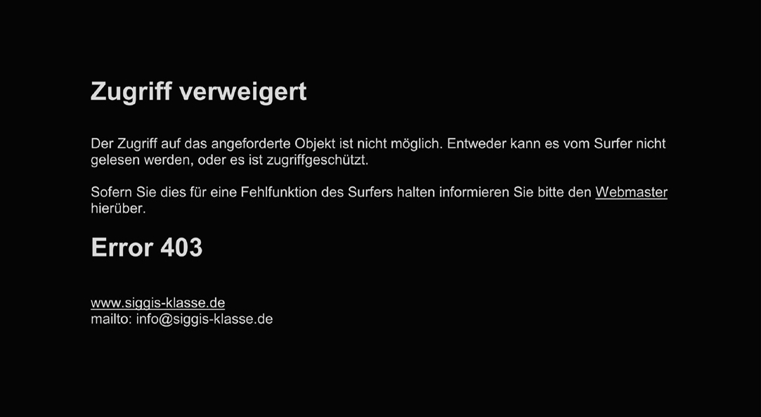 Zugriff verweigert_sw